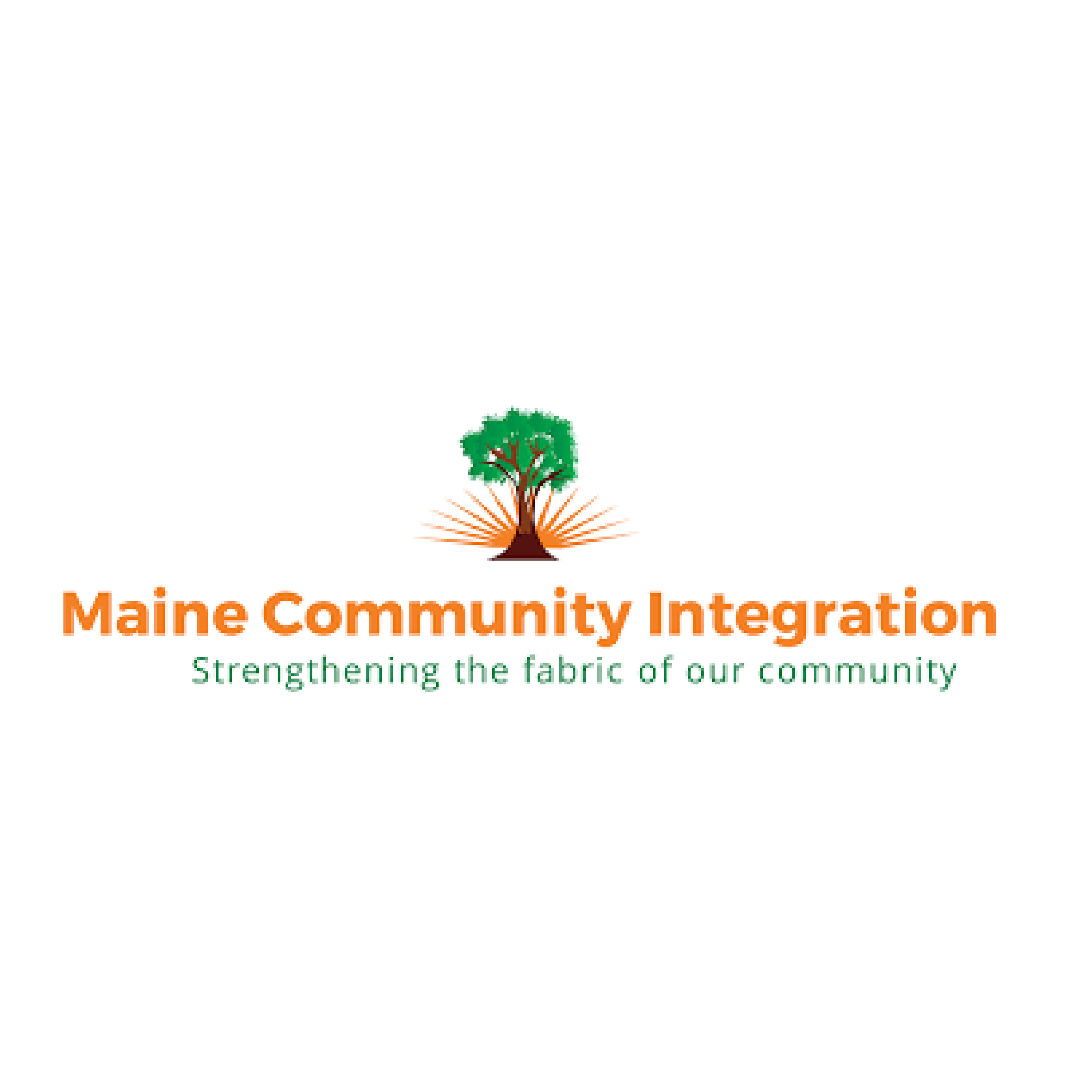 Logotipo de integración comunitaria de Maine