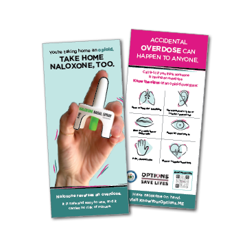 Have It On Hand - Naloxone Rack Card for Opioid Prescriptions
